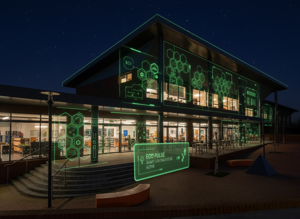 An image showing Halesowen College Smart Lighting